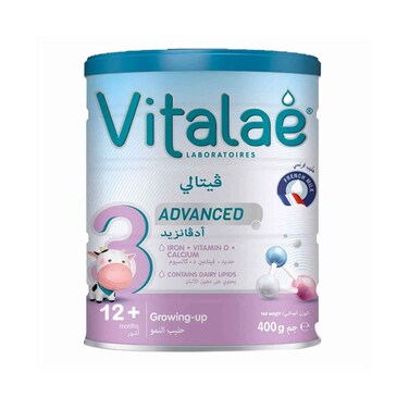 مسحوق حليب فيتالي المتقدم 3 لعمر 12+ شهرًا، 400 جرام