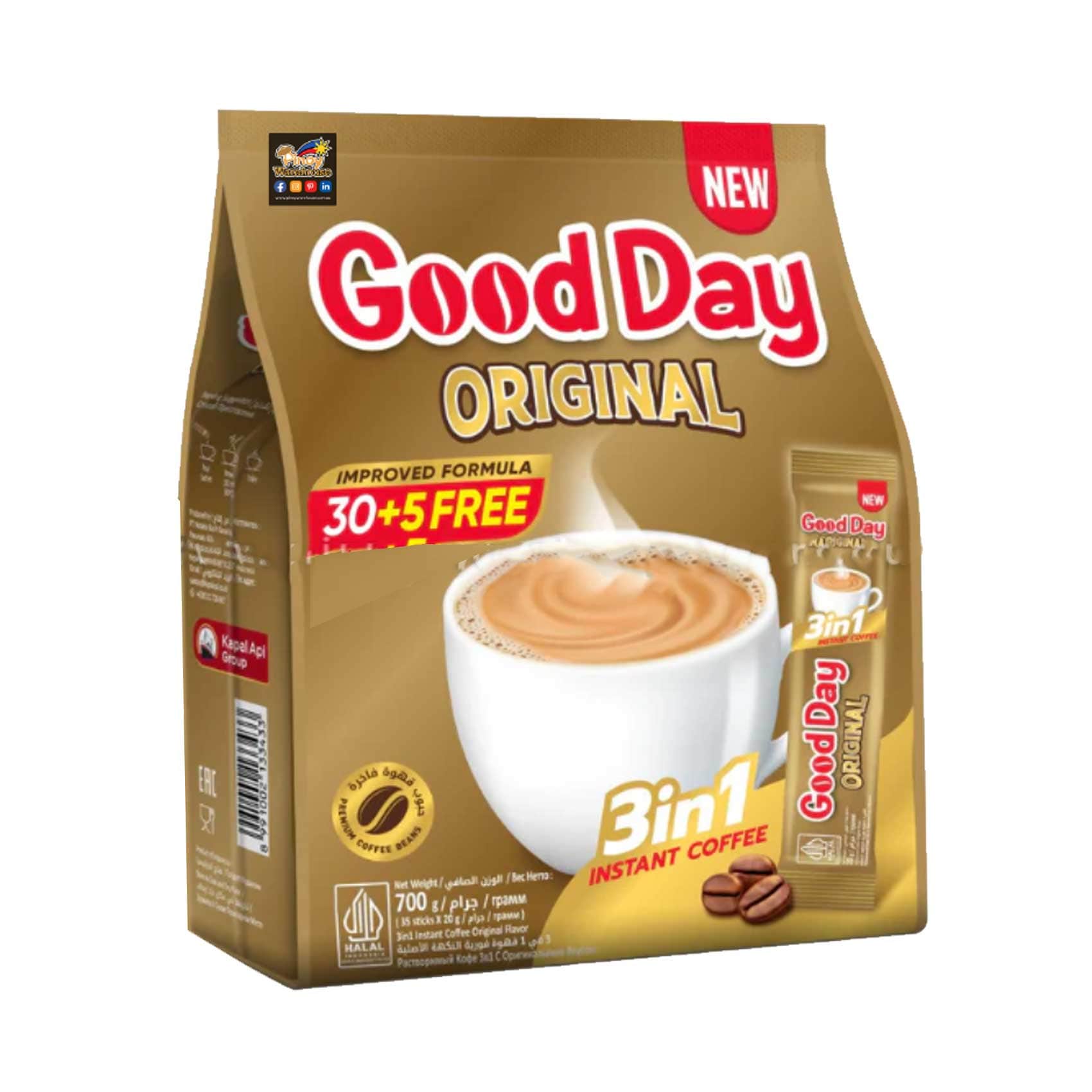 Good Dayバニララテ 3 イン 1 インスタント・コーヒー(120袋入り） Good Day バニララテ 3in1インスタントコーヒー 20袋 - メルカリ