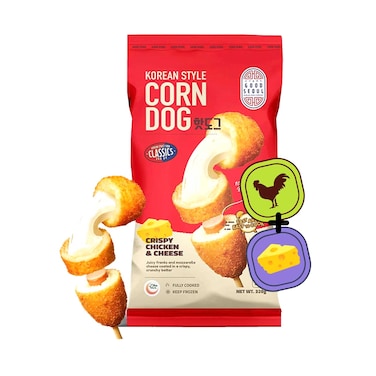 Good Seoul Korean Style Crispy Chicken &amp; Cheese Corn Dog 320g