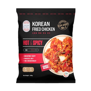 Good Seoul Korean Fried Chicken Hot &amp; Spicy 450g