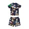 Mickey Pajamas Small Navy All over print graphic