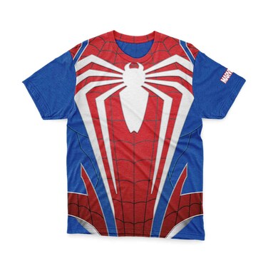Peter Parker Uniform T-Shirt Medium Blue Cotton