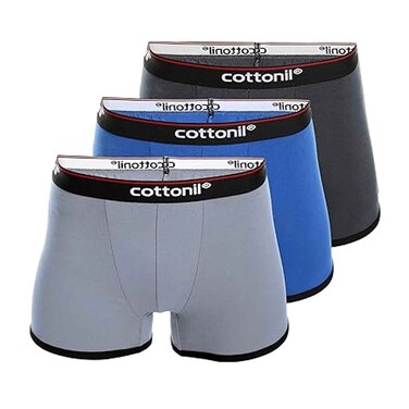 Cottonil Boxer 3 Pieces Plain Size 6