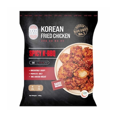 Good Seoul Frozen Korean Fried Chicken Spicy BBQ 450g