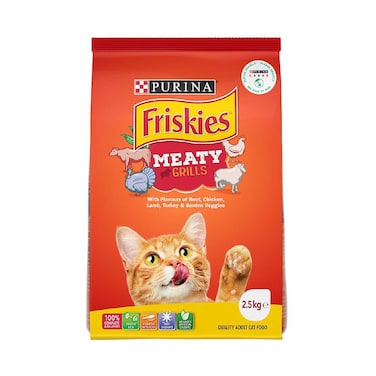 Purina Friskies Meaty Grills For Adult Cat Food 2.5kg