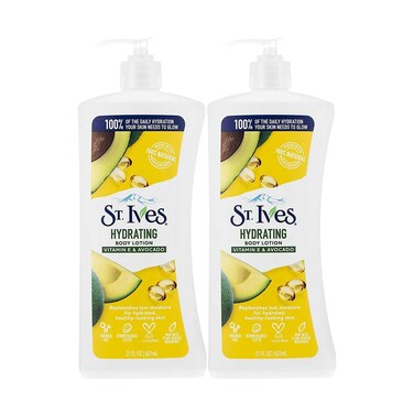 St. Ives Hydrating Body Lotion With Vitamin E &amp; Avocado 620mlx2 Pieces