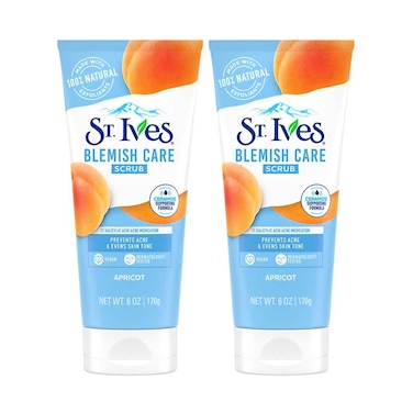 St. Ives Blemish Control Scrub With Apricot 170gx2 Pieces