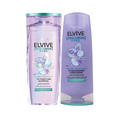 Loreal Paris Elvive Hyaluron Purifying Shampoo 400ml &amp; Conditioner 360ml