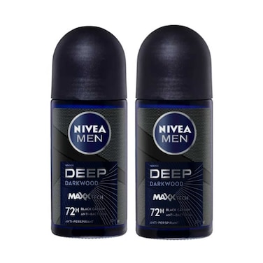 مزيل العرق رول أون من نيفيا للرجال ديب 50 مل × قطعتين