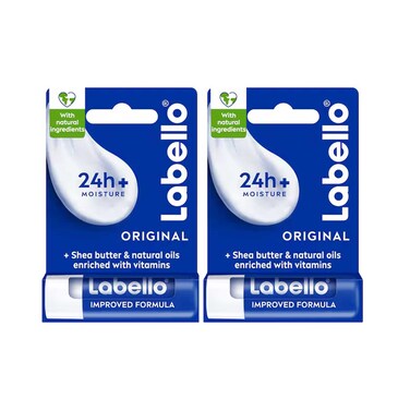 Labello 24h+ Moisture Lip Balm Original 4.8gx2 Pieces