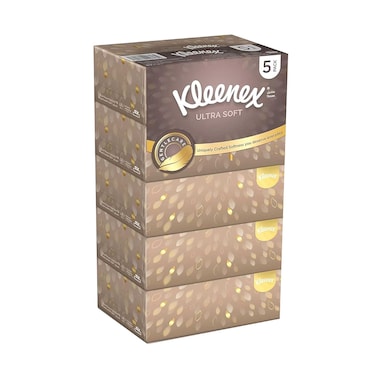 Kleenex Ultra Soft Premium Facial Tissues 5 Pieces