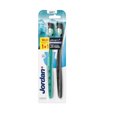 جوردان - فرشاة أسنان ألترا لايت سوفت متنوعة 2 قطعة