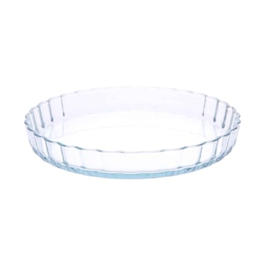 Home Maker Round Fluted Glass Plate 0.6l