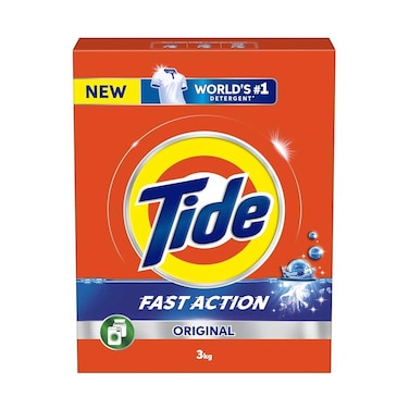 Tide Fast Action Original Detergent Powder 3kg