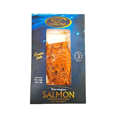 أسماك المحيط سلمون مدخن حار 140 جرام