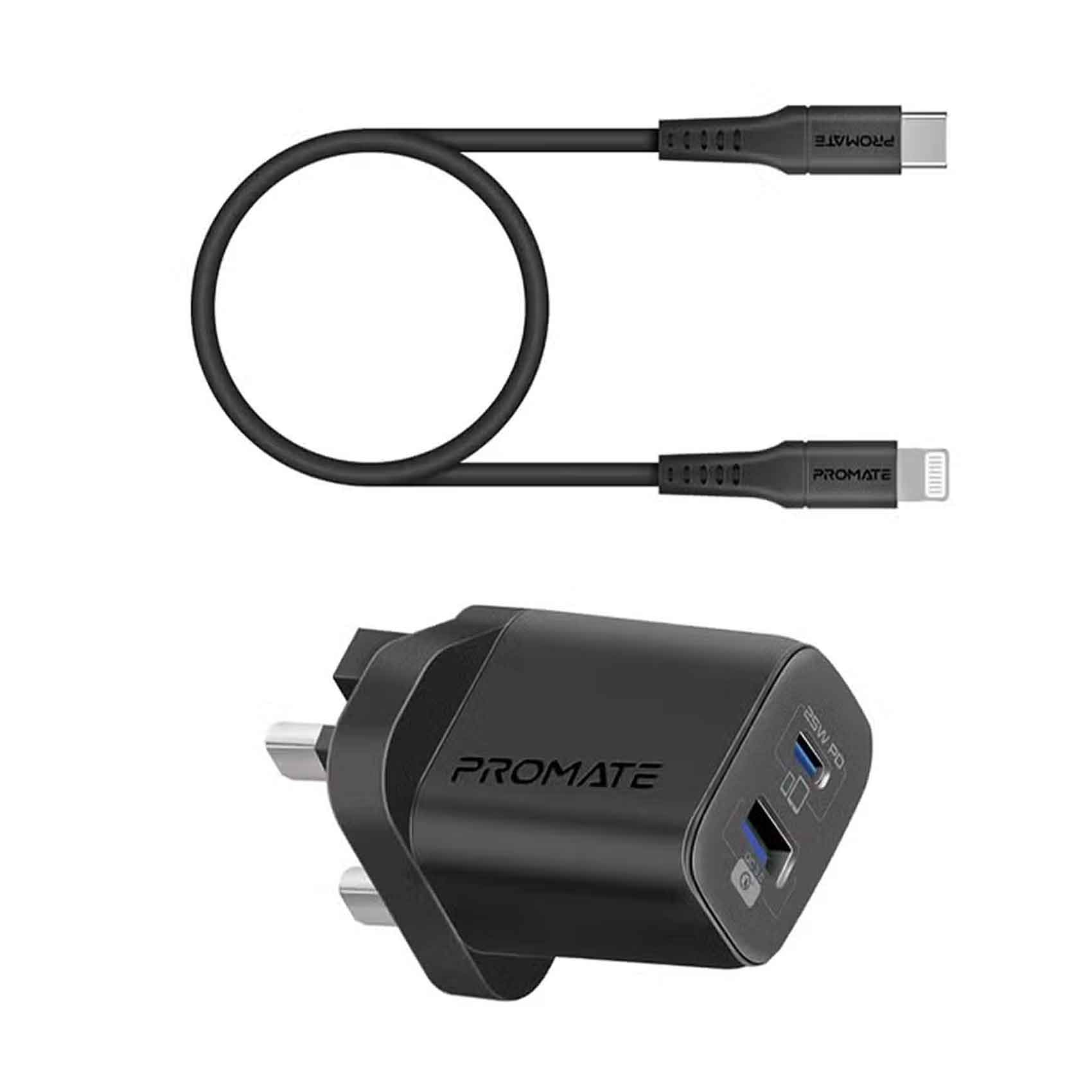 Promate 25W Dual Port Cahrger