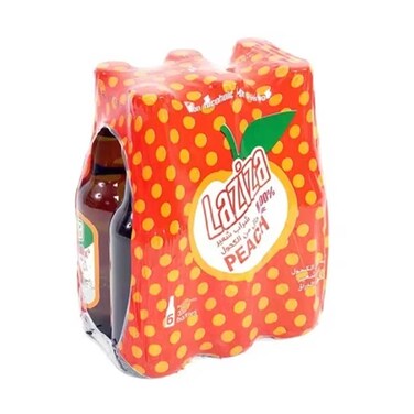 Laziza Beer Peach Non Alcoholic Drink 330mlx6 Pieces