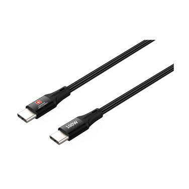 Swiss Military USB-C To USB-C Cable 1.2m Black 100whatt