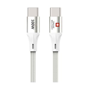 Swiss Military USB-C To USB-C Cable 1.2m White 100whatt