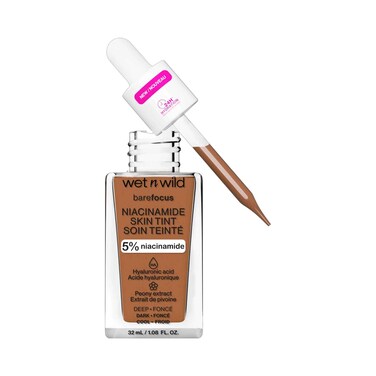 Wet n Wild Bare Focus Niacinamide Skin Tint In Shade Deep Dark