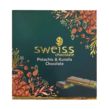 Sweiss Chocolate Pistachio &amp; Kunafa Chocolate 100g