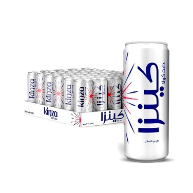 Kinza Carbonated Drinks Diet Cola 250mlx30 Pieces