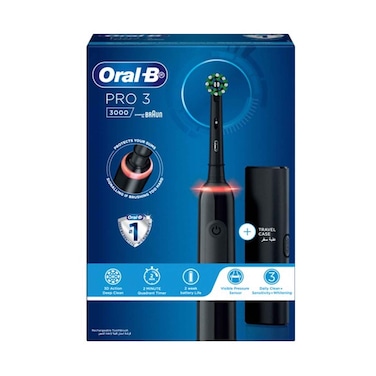 Oral-B D505.513.3X, Pro 3 3000 Electric Rechargeable Toothbrush Black