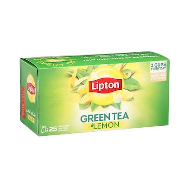 Lipton Green Tea With Lemon 25 Tea Bags