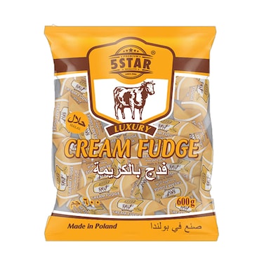 5 Star Luxury Cream Fudge 600g