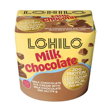 Lohilo Milk Chocolate Ice Cream With Milk Chocolate 175g
