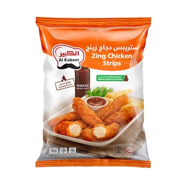 الكبير شرائح دجاج زينج مجمدة بنكهة البافلو المدخن 700 غرام
