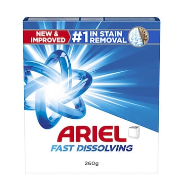Ariel Fast Dissolving Original Powder Detergent 260g