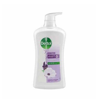 Dettol Sensitive Shower Gel &amp; Body Wash Lavender &amp; White Musk Scent 700ml