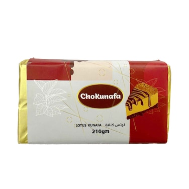 ChoKunafa Lotus Kunafa Chocolate Bar 210g
