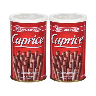 Papadopoulos Caprice Classic Chocolate Wafer 115gx2 Pieces