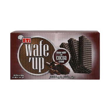 رقائق ويفر كاكاو من إيتي ويف أب مع كريمة الكاكاو 40 جرام × 24 قطعة