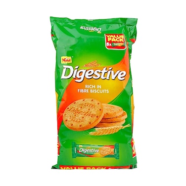 Nabil Digestive Rich In Fiber Biscuits 130gx5 Pieces