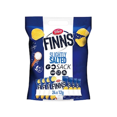 Tiffany Finns Slightly Salted Chips 12gx24 Pieces