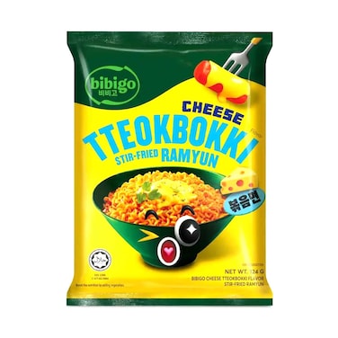 Bibigo Korean Stir Fried Ramyun Cheese Tteokbokki 122g