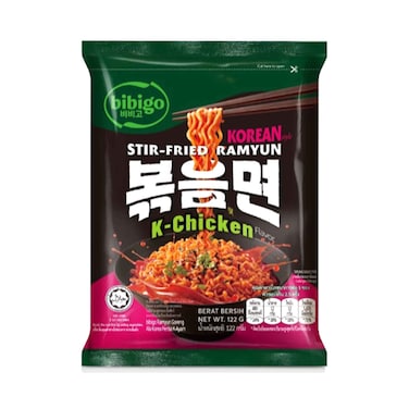 Bibigo Korean Stir Fried Ramyun K-Chicken 122g