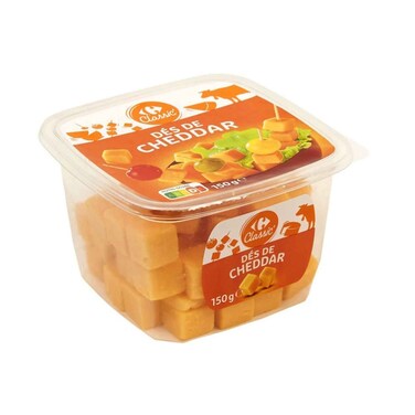 Carrefour Classic Dice Cheddar 150g