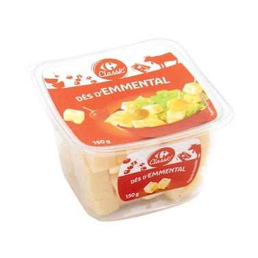 Carrefour Classic Emmental Cubes 150g
