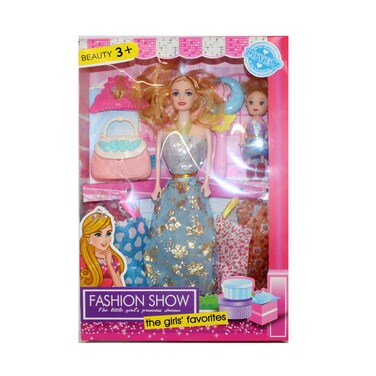 دمية نيويورك مقاس 11 بوصة مع مجموعة متنوعة من الملحقات