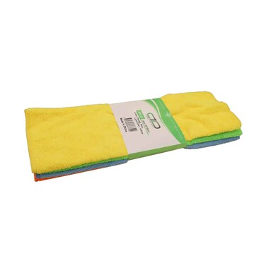 Abelplast Microfiber Cloth 38x38cm 4 Pieces Assorted