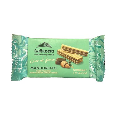 Galbusera Mandorlato Crispy Wafers With Almond Cream Filling 36g