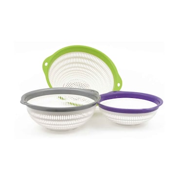 Smart Plastic Colander 3 Pcs Set