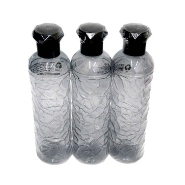 زجاجة مياه بلاستيكية فانتازي 3 قطع متنوعة