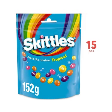 Skittles Tropical Candies 152gx15 Pieces