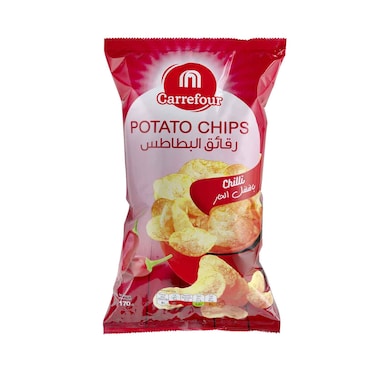 كارفور رقائق البطاطس بالفلفل الحار 170 جرام