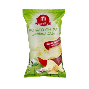 كارفور رقائق البطاطس بالملح والخل 170 جرام
